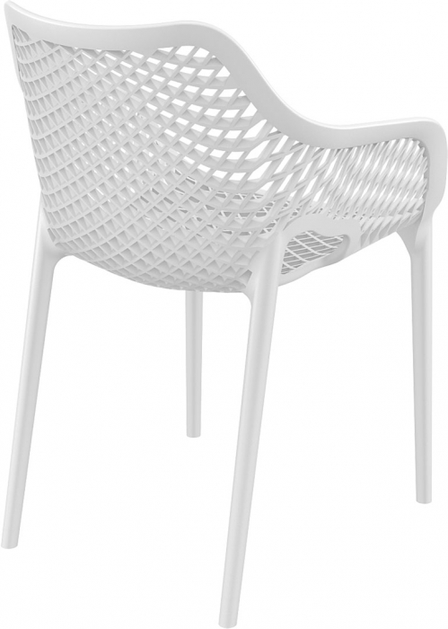 SIESTA AIR XL Scaun tip scoica 57x60xh81cm, polipropilena cu fibra de sticla, alb [4]