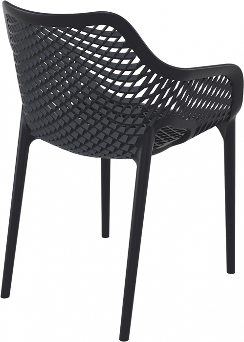 SIESTA AIR XL Scaun tip scoica 57x60xh81cm, polipropilena cu fibra de sticla, negru [4]