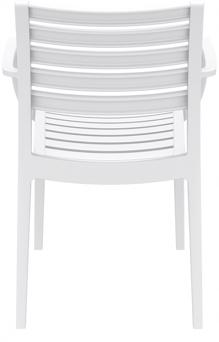 SIESTA ARTEMIS Scaun gradina cu brate, 58x58xh82cm, polipropilena cu fibra de sticla, alb [5]