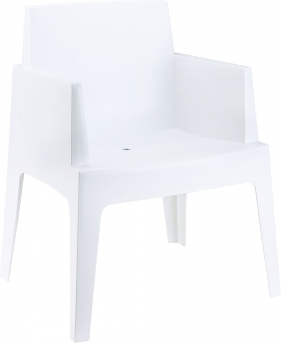SIESTA BOX Scaun 65x58xh80cm, polipropilena, alb [1]