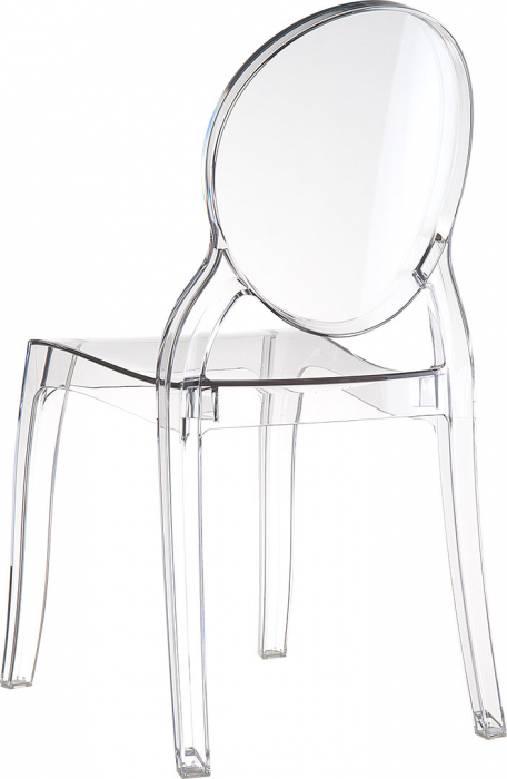 SIESTA ELIZABETH Scaun policarbonat transparent, 47x50xh90cm [3]