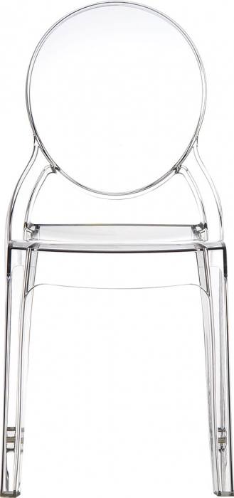 SIESTA ELIZABETH Scaun policarbonat transparent, 47x50xh90cm [2]