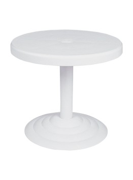 SIESTA Masa gradina rotunda, D50xh43cm, plastic, alba [1]