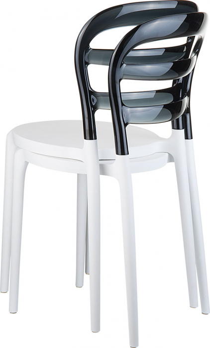 SIESTA MISS BIBI Scaun plastic negru, 42x50xh85cm [6]