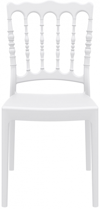 SIESTA NAPOLEON Scaun evenimente, 45x55xh92cm, polipropilena cu fibra de sticla, alb [2]