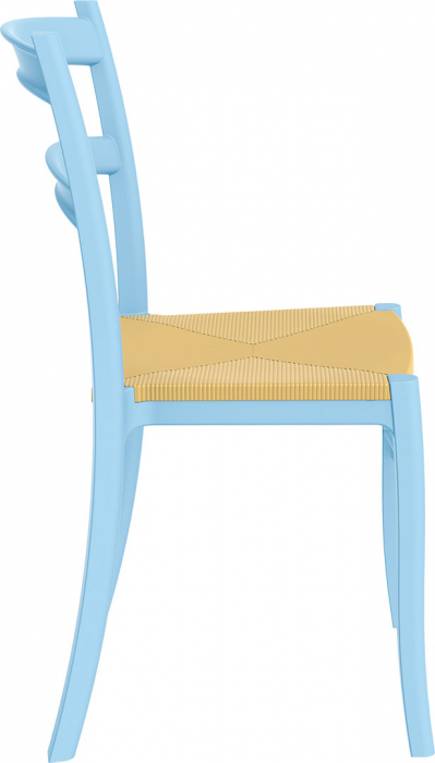 SIESTA TIFFANY-S Scaun 45x51xh85cm, polipropilena cu fibra de sticla, albastru [3]