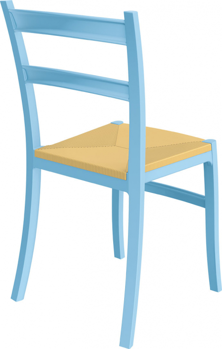 SIESTA TIFFANY-S Scaun 45x51xh85cm, polipropilena cu fibra de sticla, albastru [4]