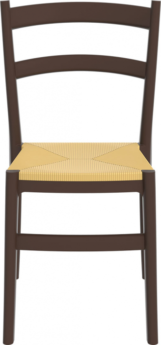 SIESTA TIFFANY-S Scaun 45x51xh85cm, polipropilena cu fibra de sticla, maro [2]