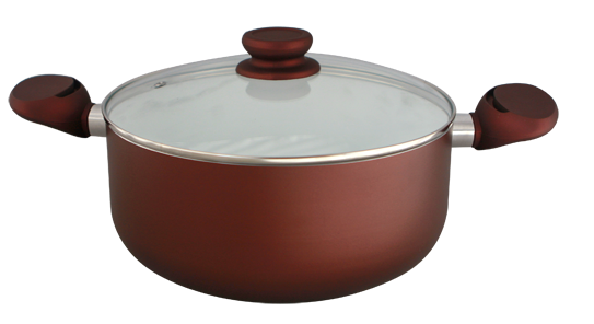 TANGO Oala cu invelis ceramic antiaderent 26x11cm maro [1]