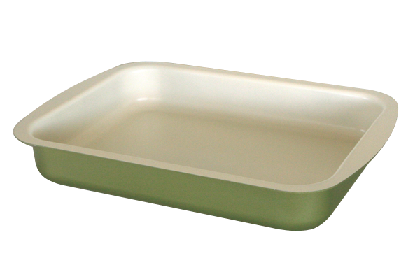TANGO Tava 35x25cm cu invelis ceramic antiaderent, verde [1]
