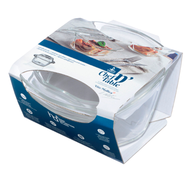 VIDIVI CHEF N'TABLE Vas yena cu capac sticla termorezistenta 17x15x10cm [2]