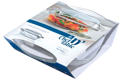 VIDIVI CHEF N'TABLE Vas yena cu capac sticla termorezistenta 32x26x10cm [2]