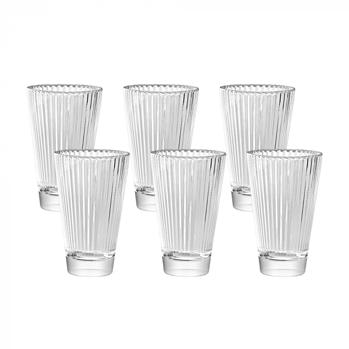 VIDIVI DIVA Set 6 pahare inalte din sticla temperata 400ml [1]