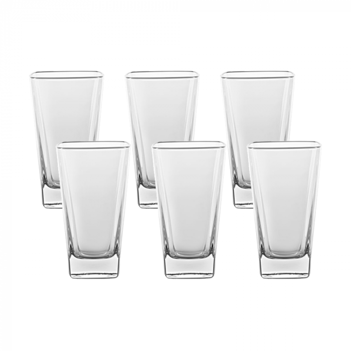 VIDIVI DUCALE Set 6 pahare inalte din sticla temperata 410ml [1]