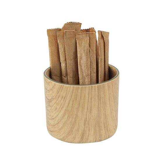 WILLOW BUFFET Bol suport din polistiren antibacterian, D7xh6cm, aspect lemn [2]