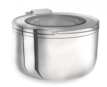 Chafing dish - RAKI Chafing dish pentru supa cu capac transparent, 14,3l, inox