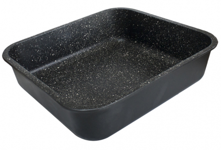 Produse - ANTIK ARS Tava adanca pentru copt 27x24xh7cm, aluminiu, strat antiaderent marmorat