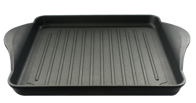 Produse - ANTIK ARS Tava grill pentru copt 30x31xh5cm cu manere, aluminiu, strat antiaderent