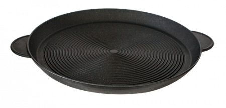 Produse - ANTIK ARS Tava pizza cu nervuri cu 2 manere 38,5xh4cm, aluminiu, strat antiaderent 
