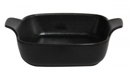 Ceramica - CULINARO BLACK CERAMIC Tava cu manere 15x15x5,5cm din ceramica (1498)
