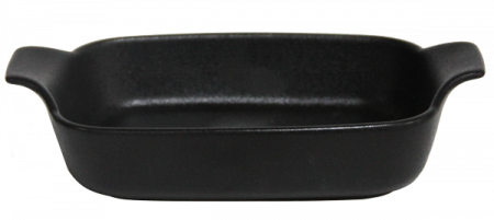 Ceramica - CULINARO BLACK CERAMIC Tava cu manere 20x13,5xh5,5cm din ceramica (1488)