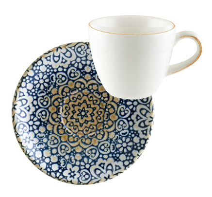 ALHAMBRA Envisio Collections - BONNA ALHAMBRA Ceasca cafea 80ml cu farfurioara 12cm (E105RIT02KF + ALHGRM02KT)