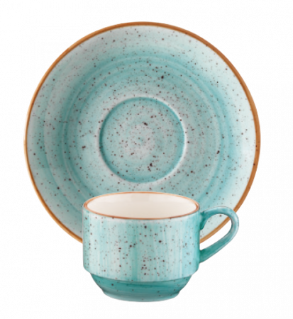 AQUA Aura Collections - BONNA AQUA Set ceasca cu farfurioara pentru cafea 80ml (AAQ GRM 02KFT)