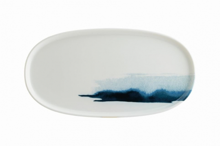 Bonna Premium Portelain - BONNA BLUE WAVE Farfurie ovala din portelan, 30cm (BLW HYG 30OV)