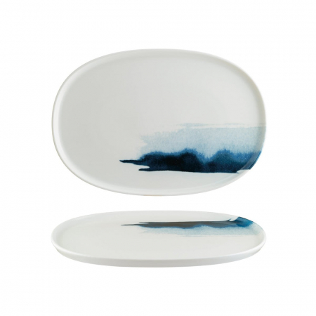 BONNA BLUE WAVE Farfurie ovala din portelan, 34cm (BLW HYG 34OV) [1]