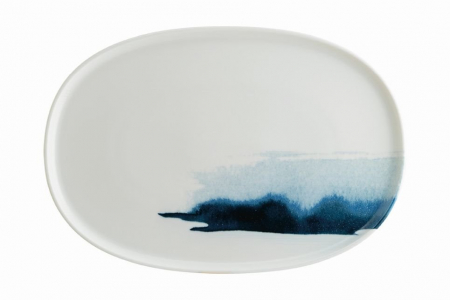 Bonna Premium Portelain - BONNA BLUE WAVE Farfurie ovala din portelan, 34cm (BLW HYG 34OV)