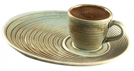 CORAL - BONNA CORAL Set ceasca cu farfurioara portelan pentru cafea 80ml (CRL 01KF / CRL 01STB)