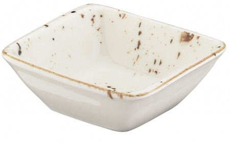 GRAIN - BONNA GRAIN Bol patrat din portelan 8x8,5cm (GRA MOV 10KS)
