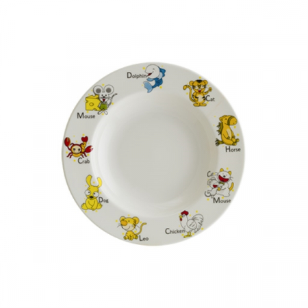 Bonna Premium Portelain - BONNA KIDS Farfurie adanca portelan pentru copii, D23cm, 300ml (KIDS BNC 23CK)