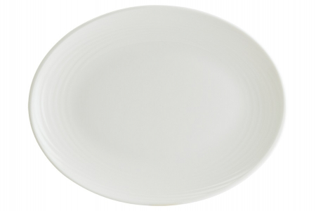 Bonna Premium Portelain - BONNA LOOP Platou oval portelan, 31x24cm, alb (LOP MOV 31OV)