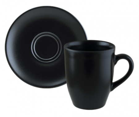 NOTTE Envisio Collections - BONNA NOTTE Cana cu farfurioara 330ml 16cm din portelan (NOT MUG 03 KKN + NOT GRM 04 CT)