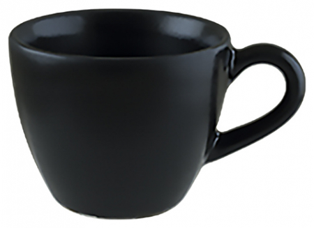 NOTTE Envisio Collections - BONNA NOTTE Ceasca cafea 80ml, portelan, neagra (NOT RIT 02KF)