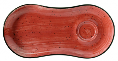 PASSION Aura Collections - BONNA PASSION Farfurie aperitiv din portelan 25x12cm (APS GRM 01STB)