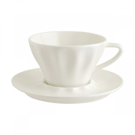 BONNA RAW Farfurioara portelan D16cm pentru cesti ceai/cafea de 235ml/320ml/345ml (RAW 02KT) [1]