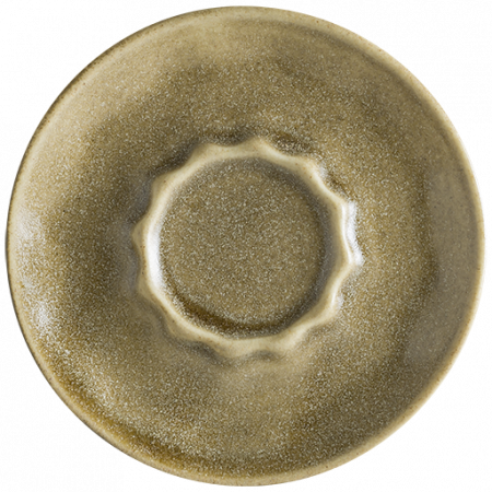 BONNA RAW TERRA Farfurioara portelan D12cm pentru ceasca espresso 70ml, maro (TRA RAW 01ESP-T)