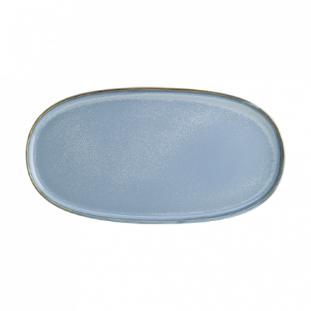 SKY - BONNA SKY Platou oval din portelan, 30x16cm, albastru (SKY HYG 30OV)