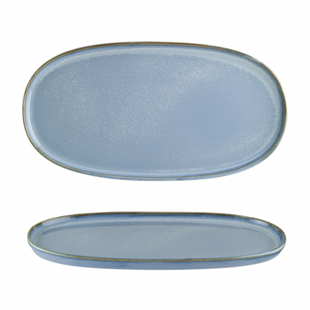 BONNA SKY Platou oval din portelan, 30x16cm, albastru (SKY HYG 30OV) [1]