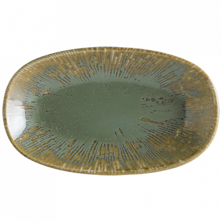 Bonna Premium Portelain - BONNA SNELL SAGE Farfurie ovala portelan, 19x11cm, verde (S-SAG SNL GRM 19OKY)