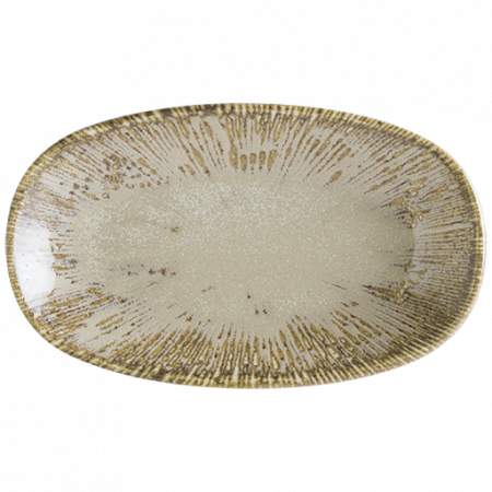 Bonna Premium Portelain - BONNA SNELL SAND Farfurie ovala portelan, 19x11cm, bej (S-SAN SNL GRM 19OKY)