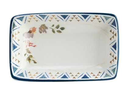Bonna Premium Portelain - BONNA SPRING Farfurie portelan dreptunghiulara 15x9cm