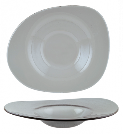 Bonna Premium Portelain - BONNA VAGO GLASS Farfurie adanca din sticla, 27x32cm (GLVAO 32KS)