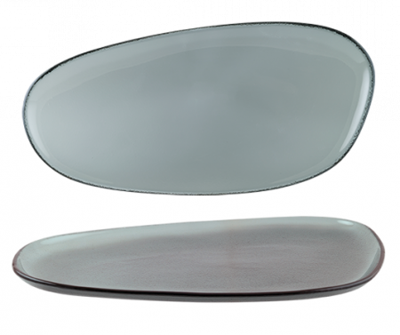 Bonna Premium Portelain - BONNA VAGO GLASS Platou oval din sticla, 39cm (GLVAO 39DT)