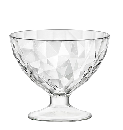 Bormioli Rocco - BORMIOLI DIAMOND Bol sticla cu picior pentru desert 220ml D10,2xh8,6cm