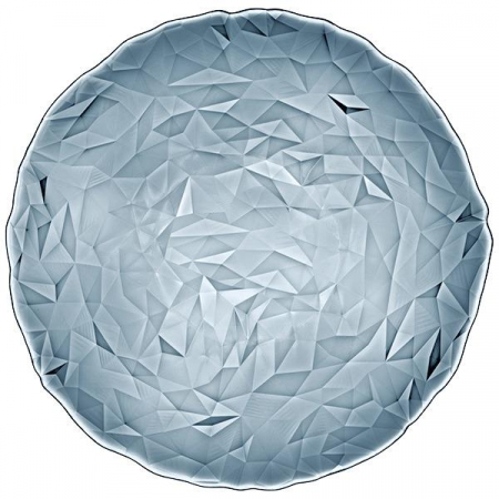 Articole sticlarie - BORMIOLI DIAMOND Farfurie suport din sticla OCEAN BLUE D33xh1,4cm