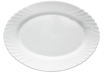 Bormioli Rocco Arcopal - BORMIOLI EBRO Platou oval opal 36x26xh2,7cm