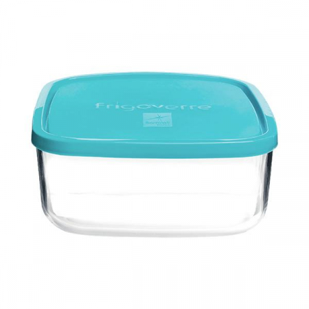 Bormioli Rocco - BORMIOLI FRIGOVERRE Caserola patrata sticla cu capac 22x22xh9cm 3370ml